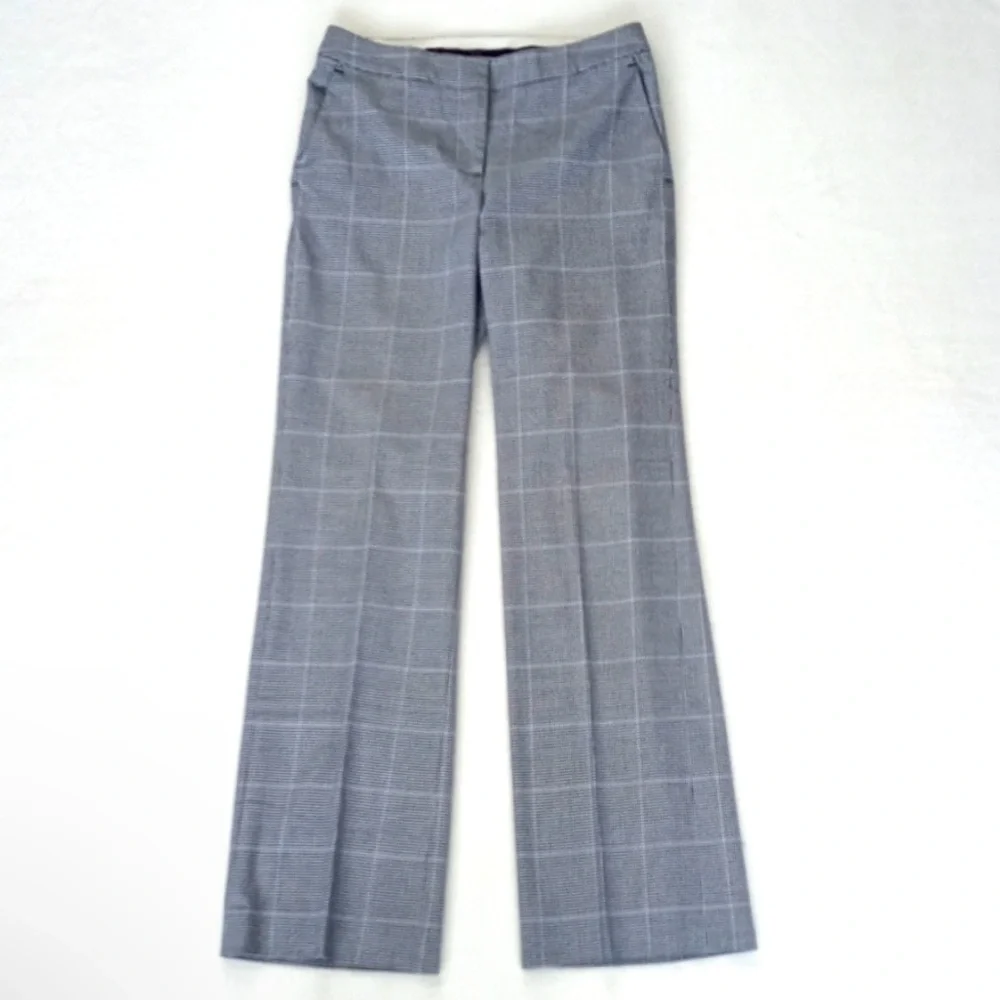 Michael Kors Herringbone Grey Plaid & Lavender Plaid Rayon Blend Dress Pants 2